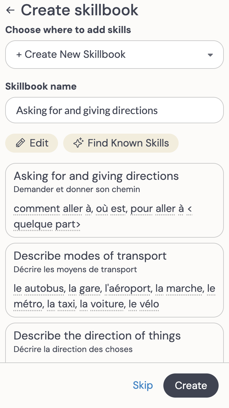Creating a personalized language course in Jetway