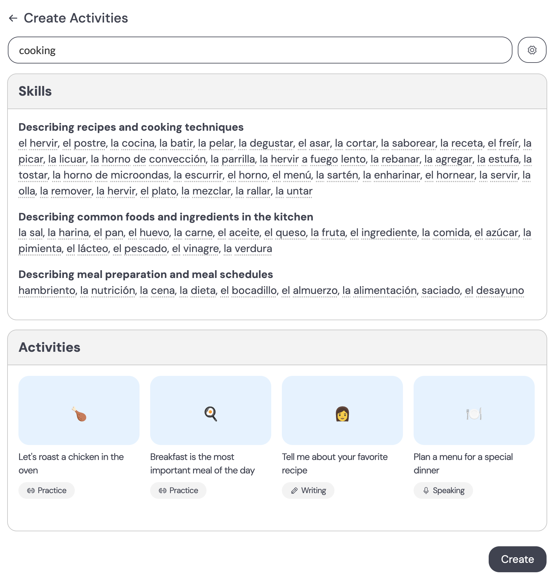 Choosing a topic for a Jetway learning activity